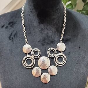 Women's Gold Round Decor Link Chain Fashion Jewelry Necklace